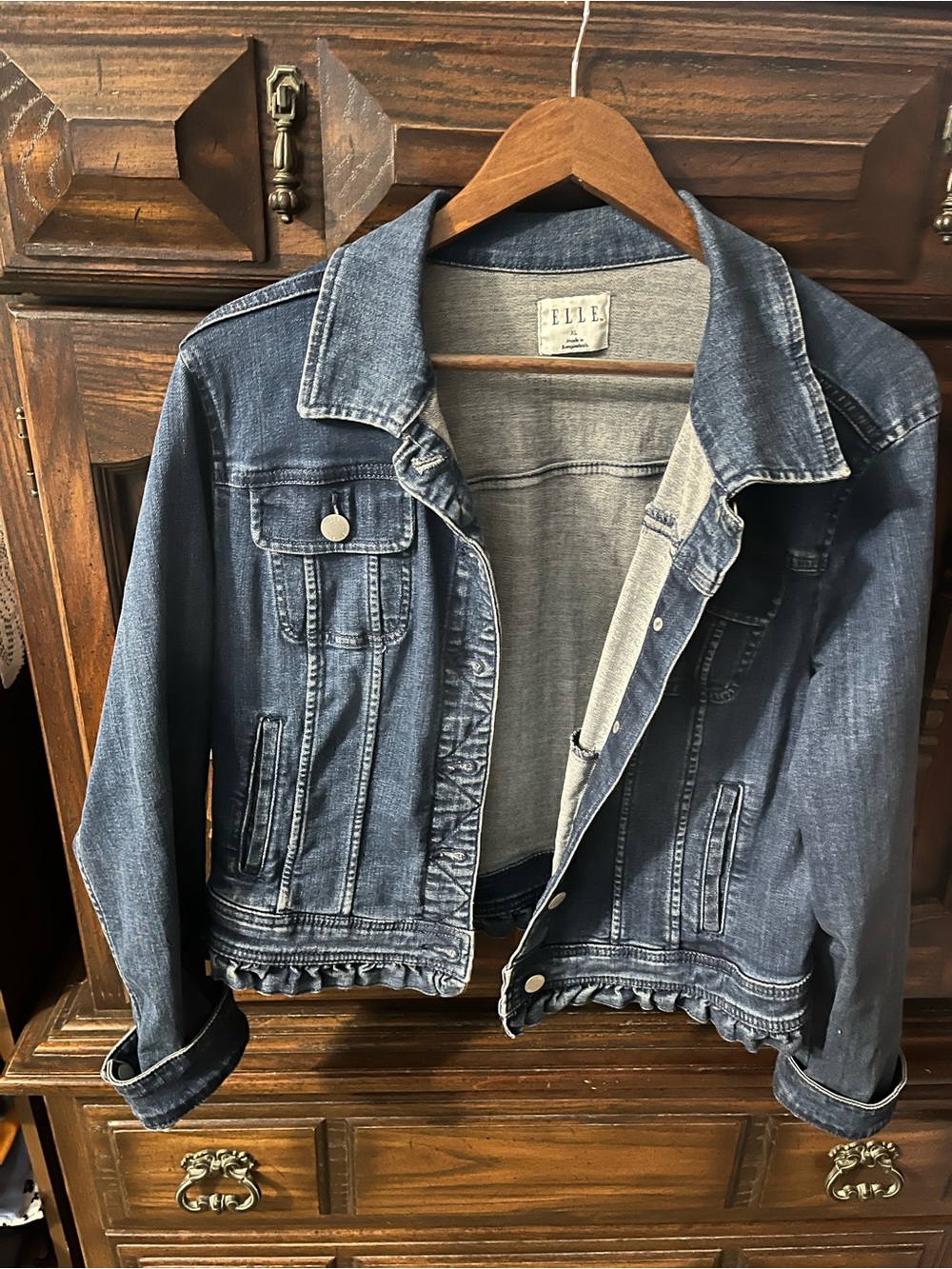 ELLE Washed Blue Denim Jacket